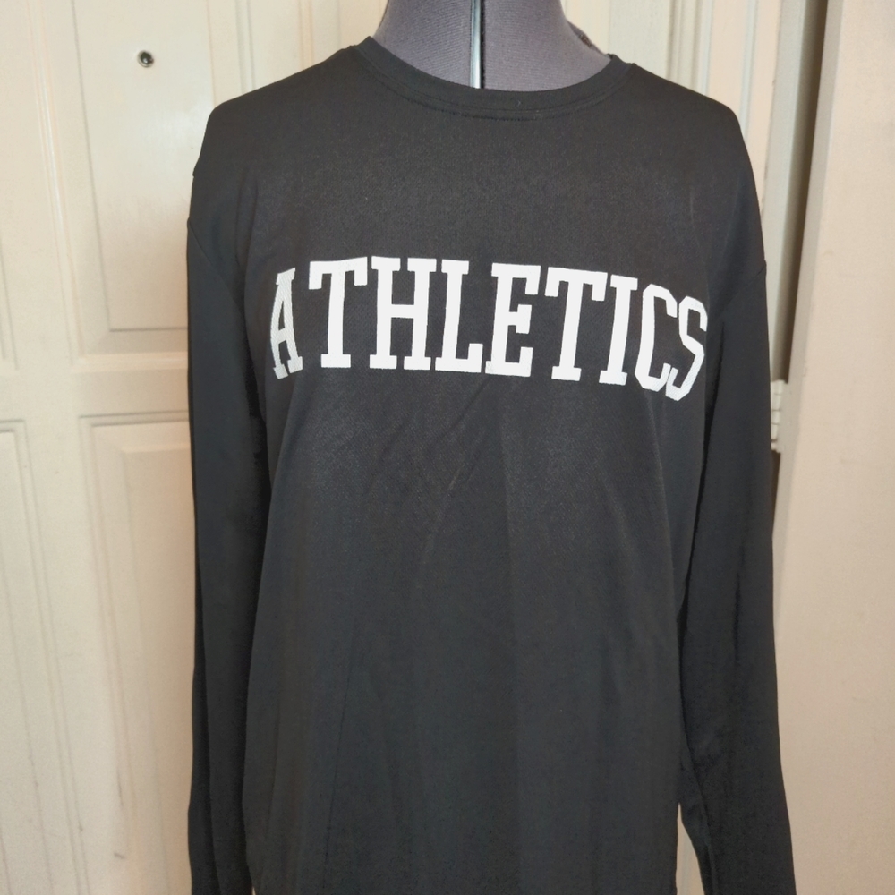 👍Sport-Tek Athetics Medium Size Dry Fit 100% Polyester Men's Work out Shirt